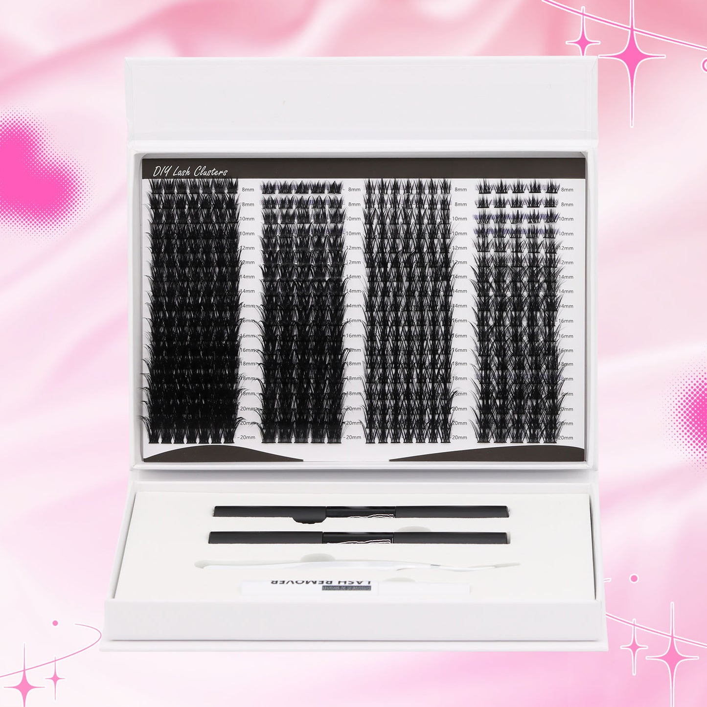 Sulv Lash Clusters Kit 4 Styles Lash Mixed 8-20mm MIX
