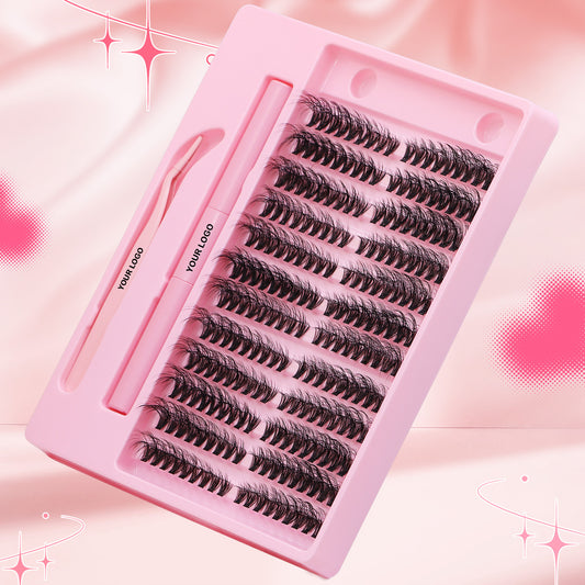 Sulv 50D Fluffy Lash Clusrers Kit 8-16mm
