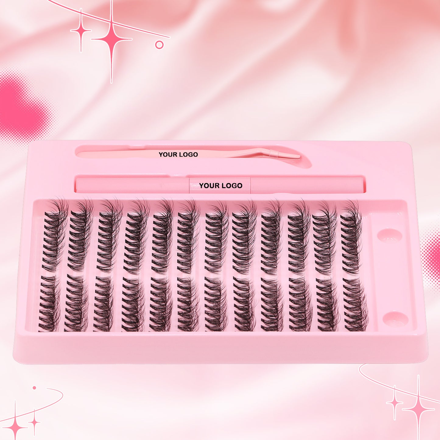 Sulv 30D Lash Clusters Kit Fluffy Lashes 8-16mm Mixed