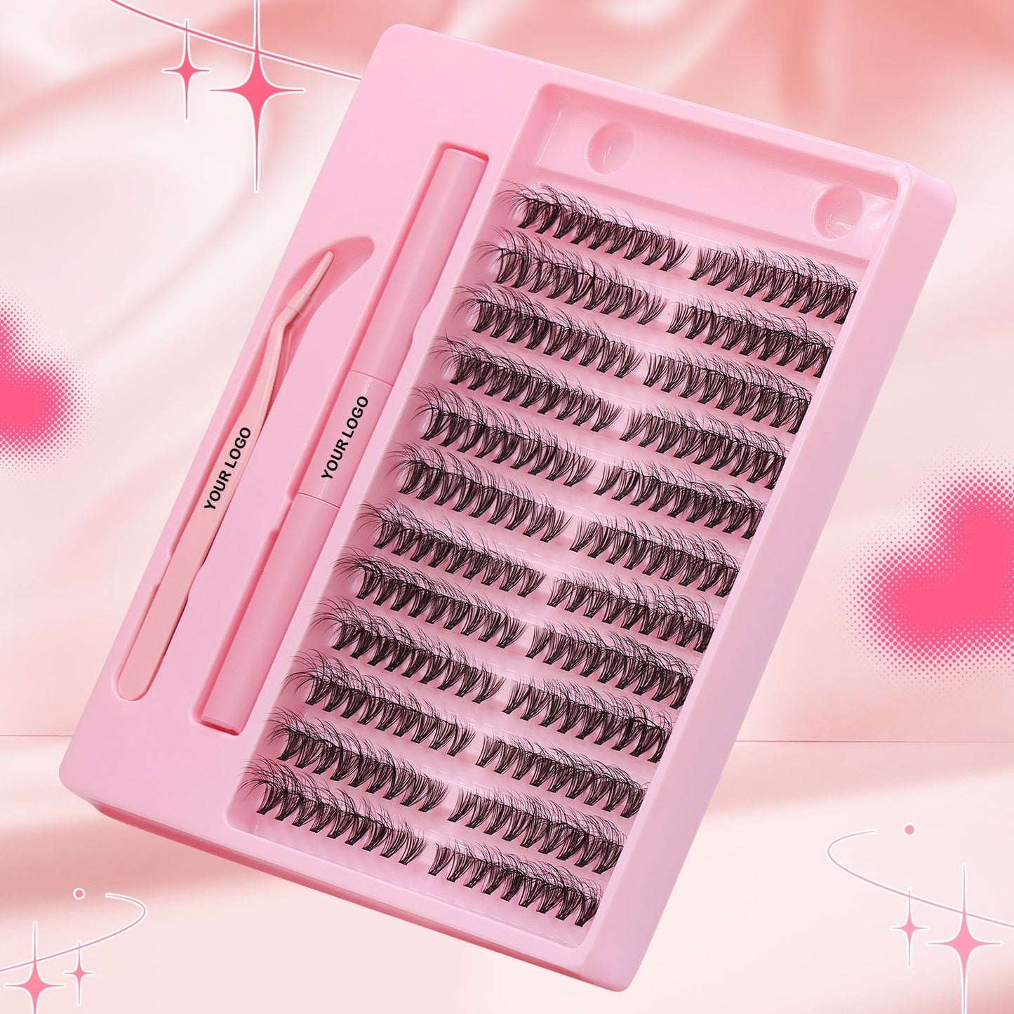 Sulv 30D Lash Clusters Kit Fluffy Lashes 8-16mm Mixed