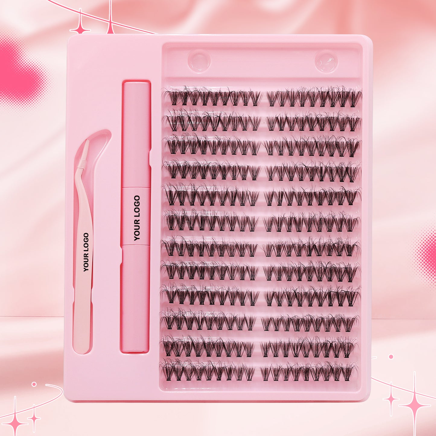 Sulv 30D Lash Clusters Kit Fluffy Lashes 8-16mm Mixed