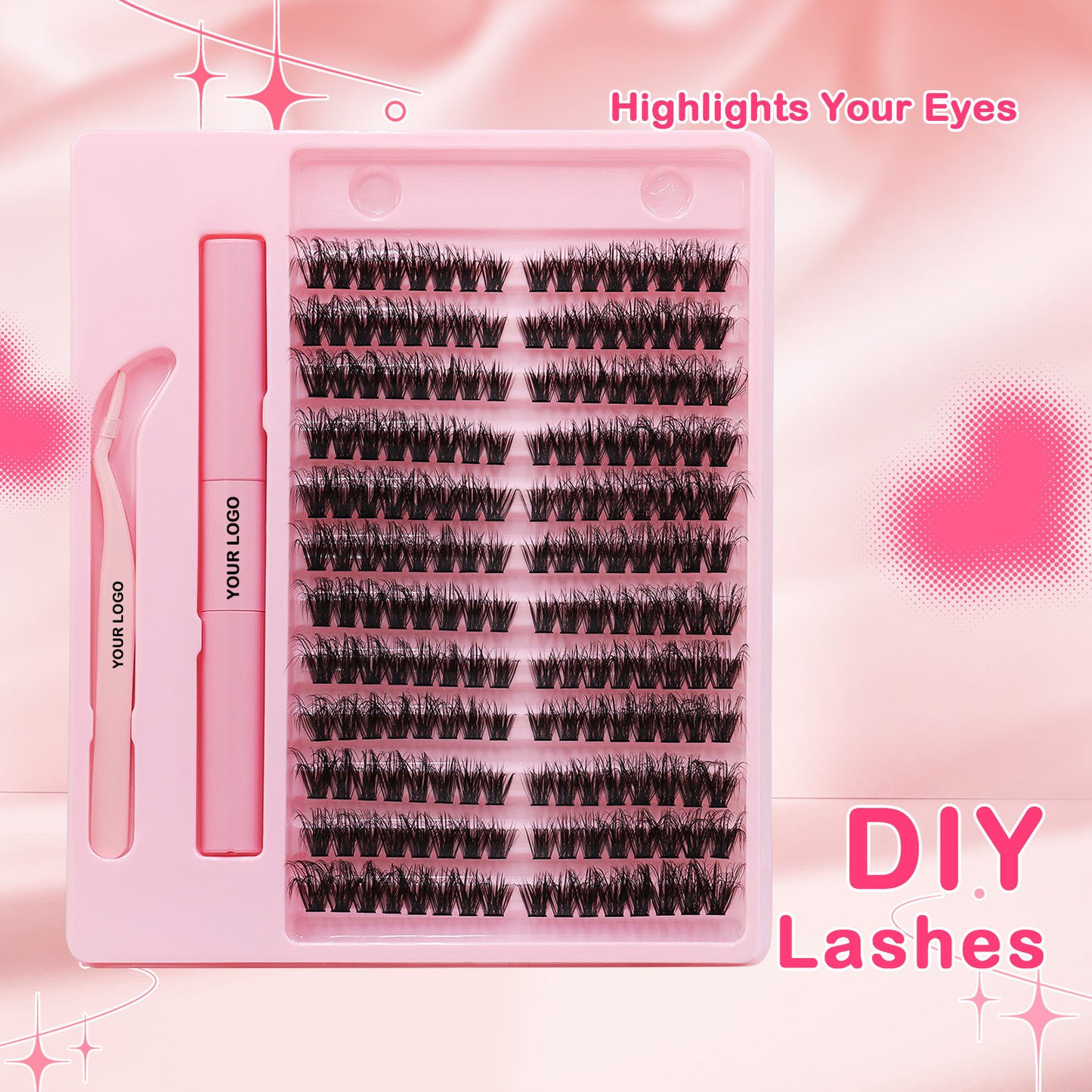 Sulv 100D Fluffy Lash Clusters Kit 8-16mm
