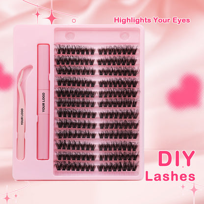 Sulv 100D Fluffy Lash Clusters Kit 8-16mm