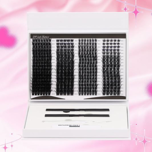 Sulv Lash Clusters Kit 4 Styles Lash Mixed  8-20mm MIX