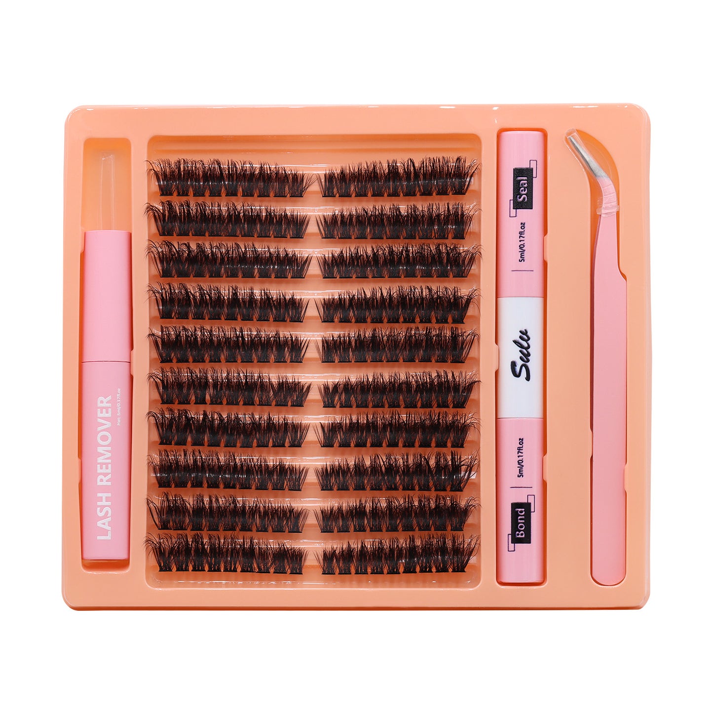 Sulv Lashes Pre-mapped 80D Fluffy Lashes 8-16mm Mixed Lash Kit With Bond and Seal,Tweezers