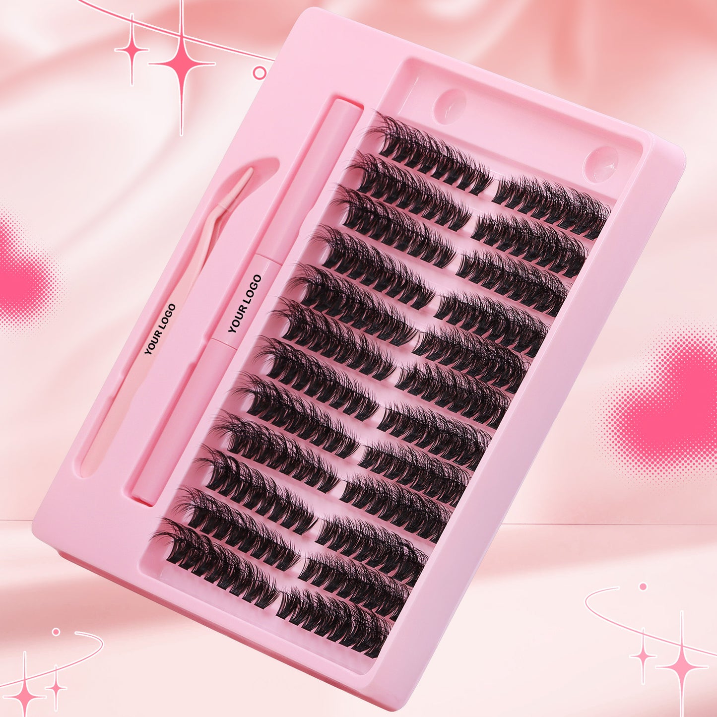 Sulv 100D Fluffy Lash Clusters Kit 8-16mm