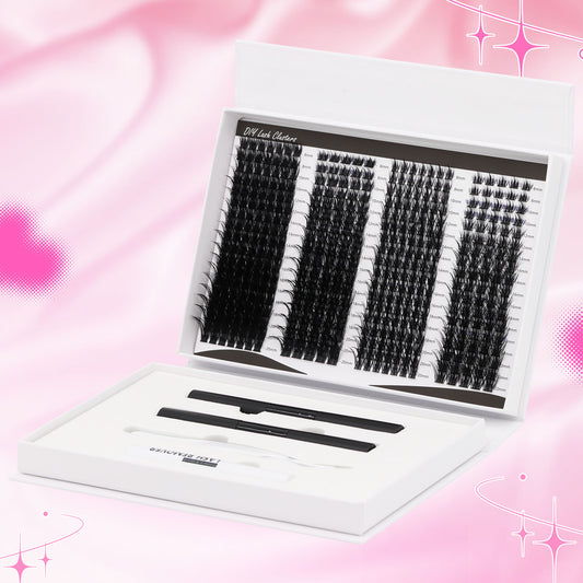 Sulv Lash Clusters Kit 4 Styles Lash Mixed  8-20mm MIX