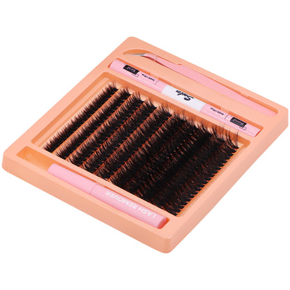 Sulv 100D Fluffy Lash Clusters Kit 8-10-12-14-16mm Mixed
