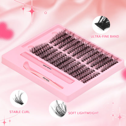 Sulv 50D Fluffy Lash Clusrers Kit 8-16mm