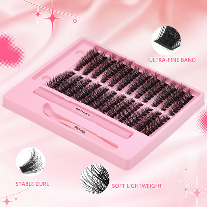 Sulv 100D Fluffy Lash Clusters Kit 8-16mm