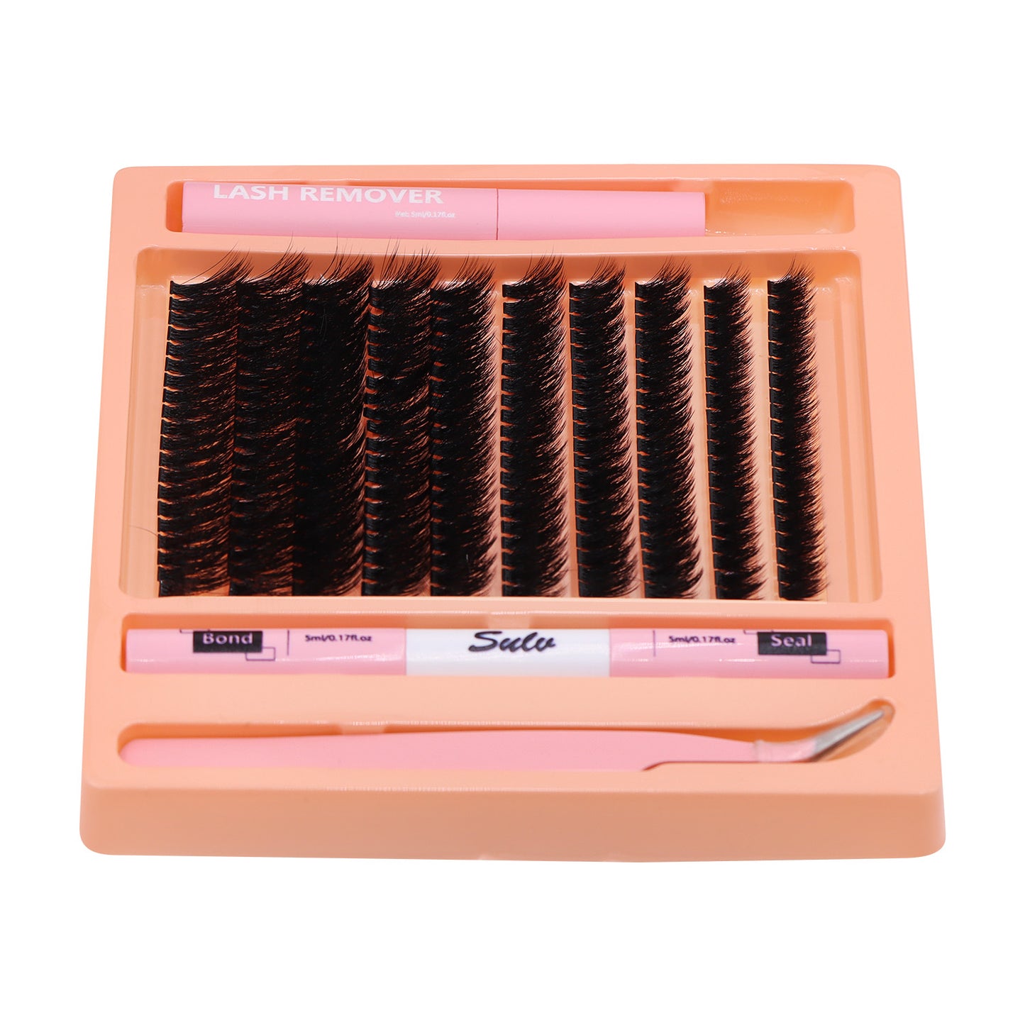 Sulv 100D Fluffy Lash Clusters Kit 8-10-12-14-16mm Mixed