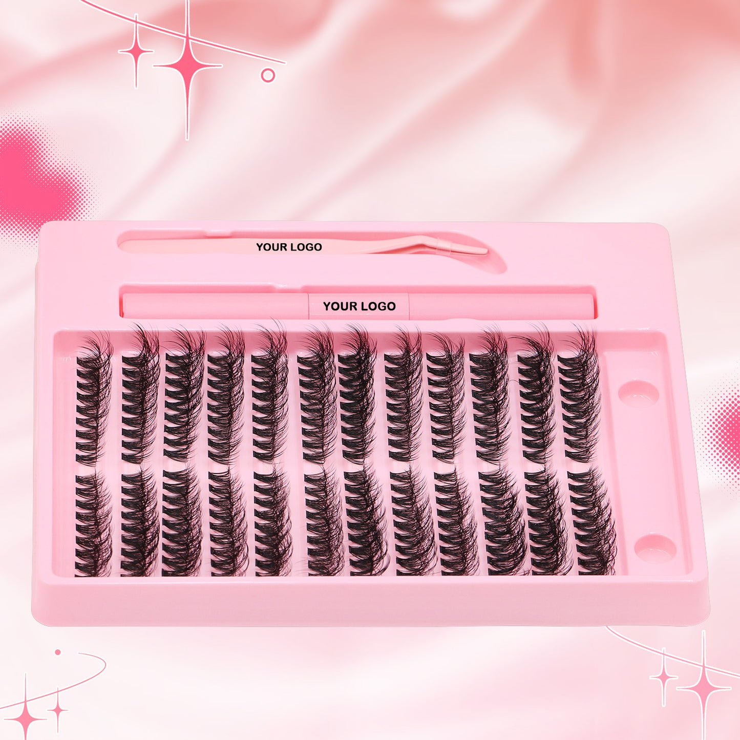 Sulv 50D Fluffy Lash Clusrers Kit 8-16mm
