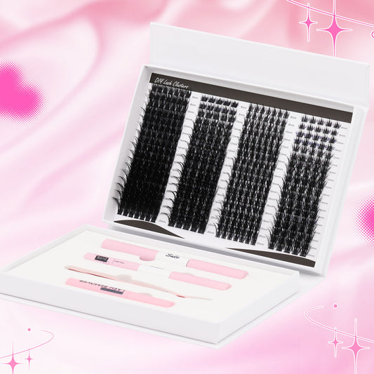 Sulv Lash Clusters Kit D Curl 4 Styles 8-20mm Mixed