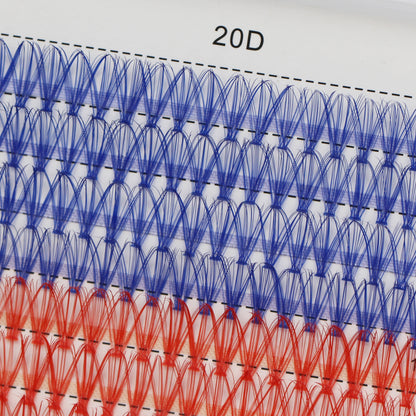 Sulv Lashes 20D Blue+Red+Brown False Lashes D Curl 10-20mm to Choose