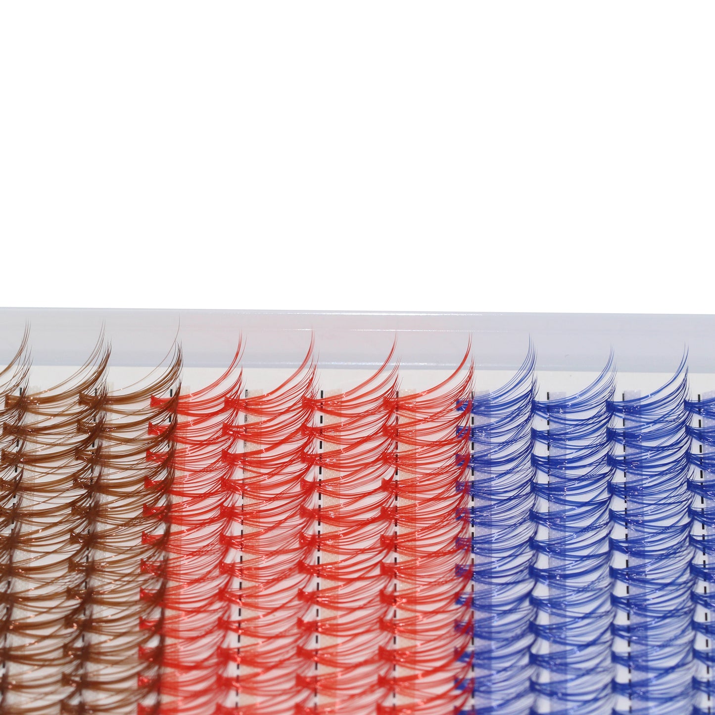 Sulv Lashes 20D Blue+Red+Brown False Lashes D Curl 10-20mm to Choose