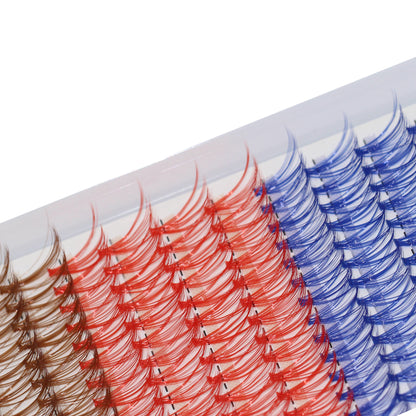 Sulv Lashes 20D Blue+Red+Brown False Lashes D Curl 10-20mm to Choose