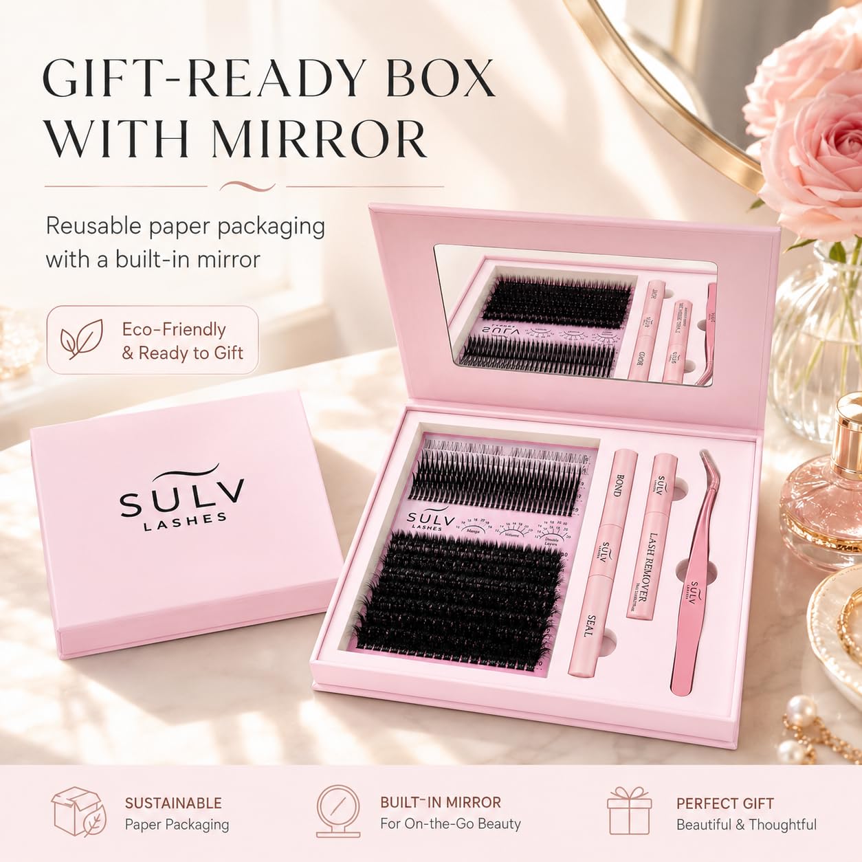 SULV Wispy Lash Clusters with Spikes and Bottom Lashes,100D Fluffy Cluster Eyelash Extensions Kit with Lash Bond and Seal, Remover and Tweezers,Manga